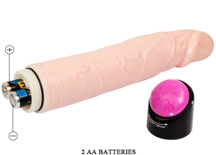 Rosa silikon erwachsenenspielzeug von baile mit abnehmbarem schwarz-pinkem steuerteil und vibration rotation 24 cm