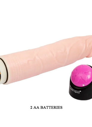 Rosa silikon erwachsenenspielzeug von baile mit abnehmbarem schwarz-pinkem steuerteil und vibration rotation 24 cm