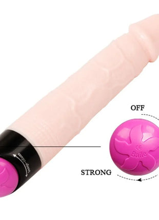 Pink silikon vibrator mit schwarzer basis und pinker blumenkugel in baile bunte sex vibration und rotation 24 cm