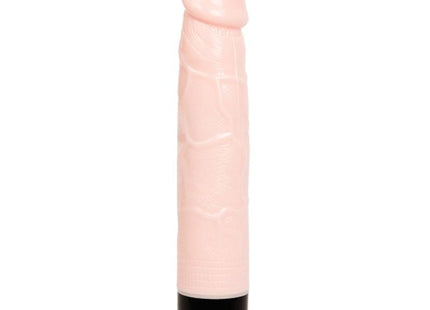 Pink silikon vibrator mit schwarzer und magentafarbener basis von baile bunte sex vibration und rotation 24 cm