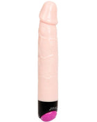 Pink silikon vibrator mit schwarzer und magentafarbener basis von baile bunte sex vibration und rotation 24 cm