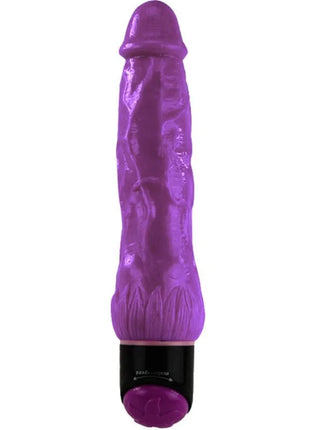 Baile bunter sex lila realistischer vibrator 24 cm aus silikon mit strukturierter oberfläche und schwarzer basis