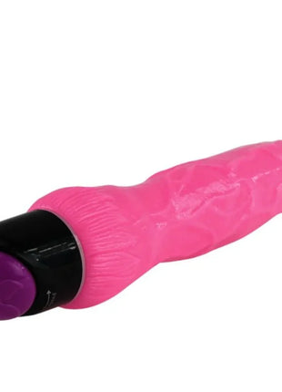 Rosa silikon vibrator mit schwarzem und lila steuerkopf baile bunter sex realistischer vibrator 24 cm