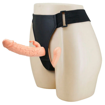 Baile charlotte hollow dopp penetration strap-on schwarz silikon mit ergonomischem design und verstellbarem bund