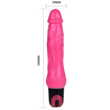 Baile daaply pleasure multispeed vibrator lila 240mm silikon vibrator mit strukturierter oberfläche und schwarzer basis