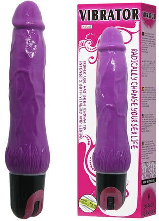 Baile daaply pleasure multispeed vibrator lila aus lila silikon mit schwarzer basis und pinkem einschaltknopf