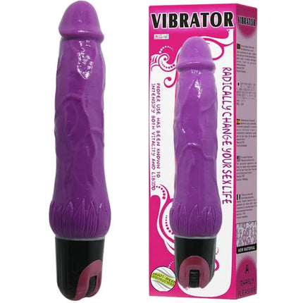 Baile daaply pleasure multispeed vibrator lila aus lila silikon mit schwarzer basis und pinkem einschaltknopf