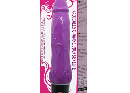 Lila silikon vibrator mit schwarzer basis und rotem bedienknopf von baile daaply multispeed pleasure