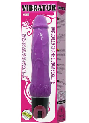 Lila silikon vibrator mit schwarzer basis und rotem bedienknopf von baile daaply multispeed pleasure