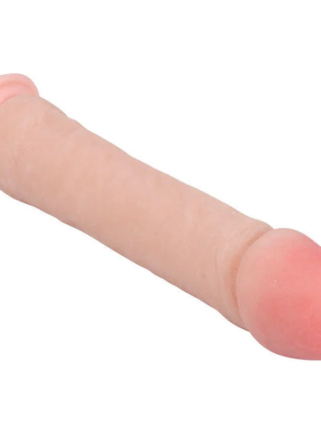 Pinkfarbener silikon-dildo von baile mit realistischem phallus-design, abgerundetem kopf und breitem sockel 26 cm