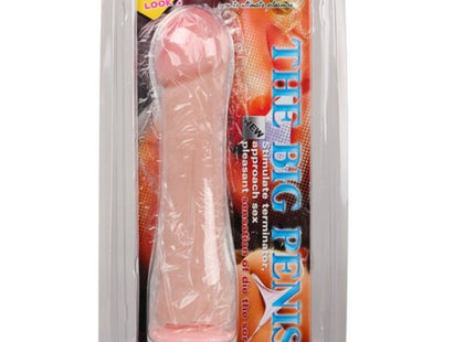 Pink silikon realistischer dildo 26 cm im klaren plastikverpackung mit the big penis branding von baile