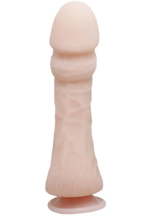 Baile großer penisdildo 23,5 cm in pfirsichfarbenem silikon mit natürlicher vibration und texturierter oberfläche