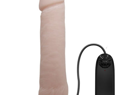 Pink silikon vibrator mit natürlicher vibration 26 cm und schwarzer fernbedienung von baile