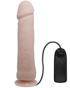 Pink silikon vibrator mit natürlicher vibration 26 cm und schwarzer fernbedienung von baile