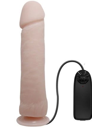 Pink silikon vibrator mit natürlicher vibration 26 cm und schwarzer fernbedienung von baile