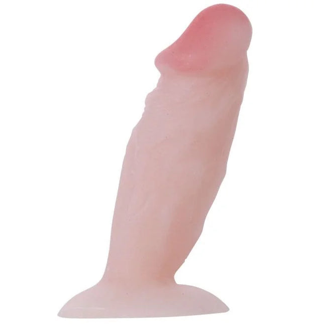 Pink silikon dildo baile der kleine penis aber stecker 11 cm mit abgerundeter spitze und strukturierter oberfläche