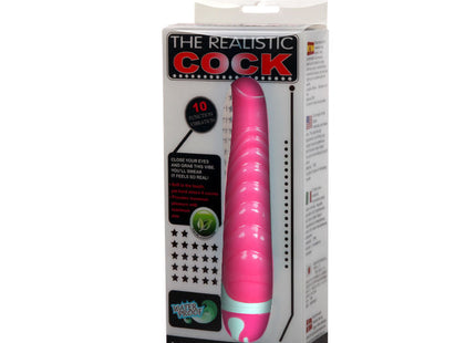 Pinkfarbener silikon realistischer cock vibrator in verpackung baile der realistischen hahn lila g-spot 21,8 cm