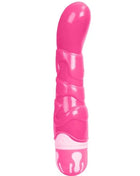 Baile der realistischen hahn rosa 21.8 cm pinker silikon vibratory toy mit glänzendem finish und weißen akzenten