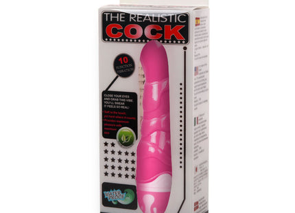 Baile realistischer silikon vibrator in rosa und weiß in originalverpackung 21,8 cm lang