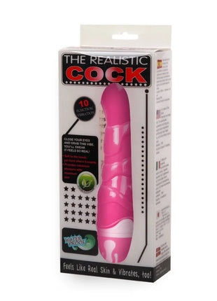 Baile realistischer silikon vibrator in rosa und weiß in originalverpackung 21,8 cm lang