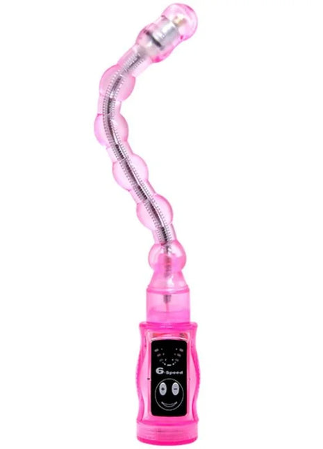 Baile distortion dreifach rosa stimulator pinkes transparentes flexibles silikon-lampe mit biegsamem design und smiley-bedienfeld