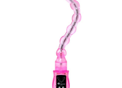 Pink flexibler gooseneck lamp mit durchsichtigem plastikgehäuse und metallgelenken für baile distortion dreifach rosa stimulator