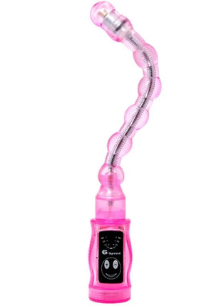 Pink flexibler gooseneck lamp mit durchsichtigem plastikgehäuse und metallgelenken für baile distortion dreifach rosa stimulator