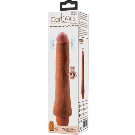 Baile dryad realistischer vibrator 25 cm mulatte mit hautfarbenem silikon und mehrstufiger vibration