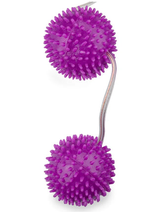 Vibranter lila spitzer massage roller mit flexiblem metallgriff baile ein tiefes vergnügen blle mit lila strukturierung 3,60 cm