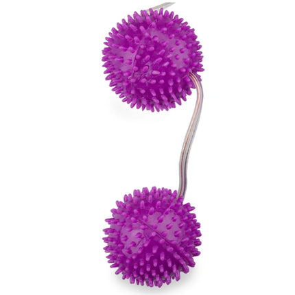 Vibranter lila spitzer massage roller mit flexiblem metallgriff baile ein tiefes vergnügen blle mit lila strukturierung 3,60 cm