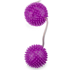 Vibranter lila spitzer massage roller mit flexiblem metallgriff baile ein tiefes vergnügen blle mit lila strukturierung 3,60 cm