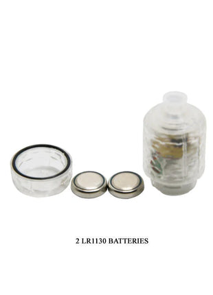 Baile fantasy vibe extension klare kunststoff batteriehalterung mit zwei silbernen lr1130 batterien und klarem deckel