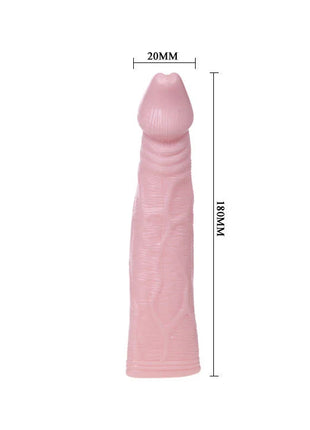 Pink silikon dildo 180mm lang 20mm breit von baile fantasy vibe extension für erweitertes spielzeug