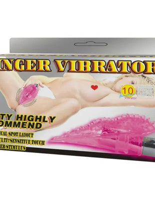 Baile fingervibrator stimulierendes massagert in rosa transparenter kunststoff mit metallischer silberspitze