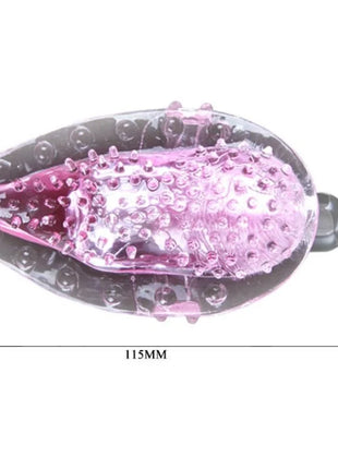 Baile fingervibrator stimulierendes massagert aus pinkem und klarem silikon mit strukturierter oberfläche