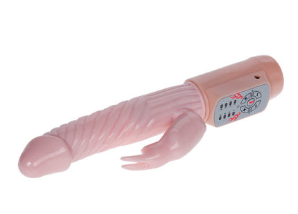 Pink silikon vibrierendes spielzeug mit steuerung und klauenansatz baile fire bunny rotator mit feuersystem