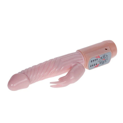 Pink silikon vibrierendes spielzeug mit steuerung und klauenansatz baile fire bunny rotator mit feuersystem