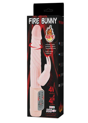 Pink silikon feuerschein vibrator mit strukturiertem, verdrehtem schaft und bedienfeld am boden von baile