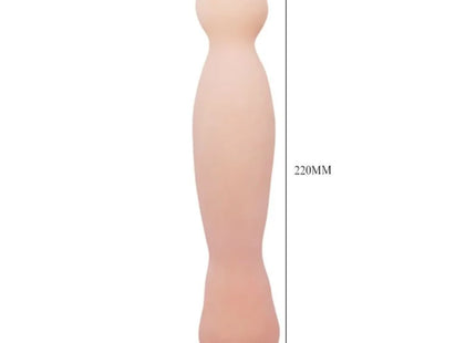 Baile flexi vibe sensual rückenvibrator 22 cm peachfarbener silikonspielzeug mit abgerundetem kopf und zugespitzter basis