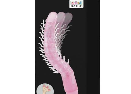 Baile flexi vibe sensual spine biegbare vibrierdildo flieder 23 5 cm pink translucent mit mehrstufigem motor am spitzenende