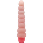 Pink silikon dildo mit gerippter oberfläche und leuchtend pinker basis von baile flexi vibe sensual spine flexibler vibrator 19 cm