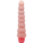 Pink silikon dildo mit gerippter oberfläche und leuchtend pinker basis von baile flexi vibe sensual spine flexibler vibrator 19 cm