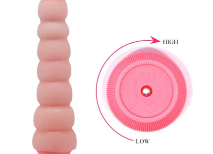 Pinkfarbener silikonvibrator baile flexi vibe sensual spine mit texturierten rillen und geschwindigkeitskontrolle