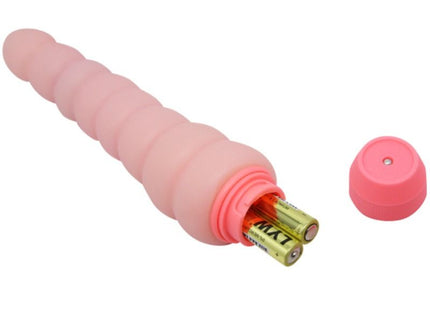 Rosa silikon vibrator baile flexi vibe sensual spine 19 cm mit geriffelter struktur und abnehmbarem kappe