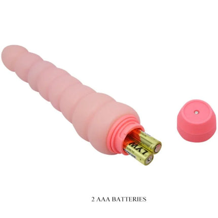 Rosa silikon vibrator baile flexi vibe sensual spine 19 cm mit geriffelter struktur und abnehmbarem kappe