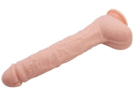Baile flexibler realistischer dildo in pink aus silikon mit strukturierter oberfläche und abgerundetem kopf