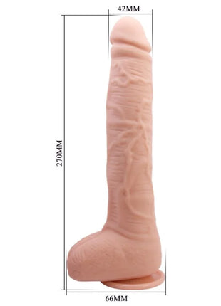 Baile flexibler realistischer dildo aus pink silikon mit realistischer struktur und abgerundetem sockel