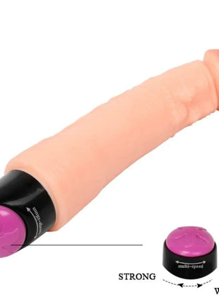 Baile flexibler realistischer vibrator 25 cm in pink und schwarz mit multi speed und silikonähnlicher textur