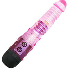 Rosa transparenter plastikvibrator mit schwarzem griff und bedientasten von BAILE für sinnliche genussmomente