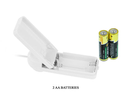 Weißer kunststoff aa batteriefach mit zwei goldgekapselten batterien für baile goldener vibrator mit chinesischen blln